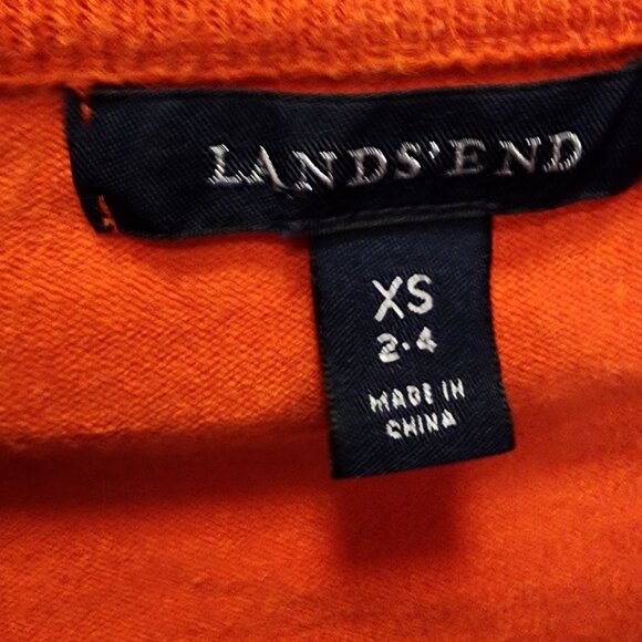 Lands' End - Women's orange cardigan - Picture 5 of 6